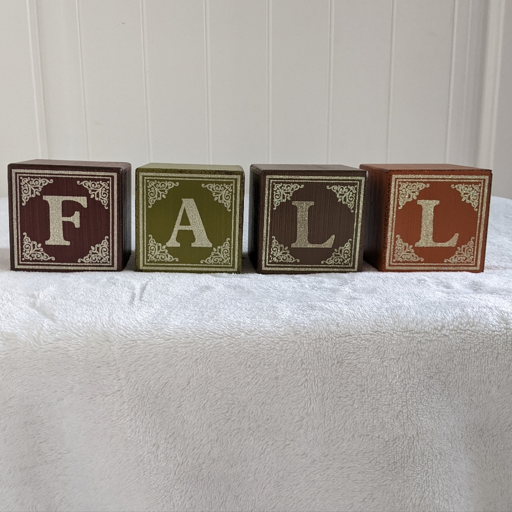 FALL Letter Cubes